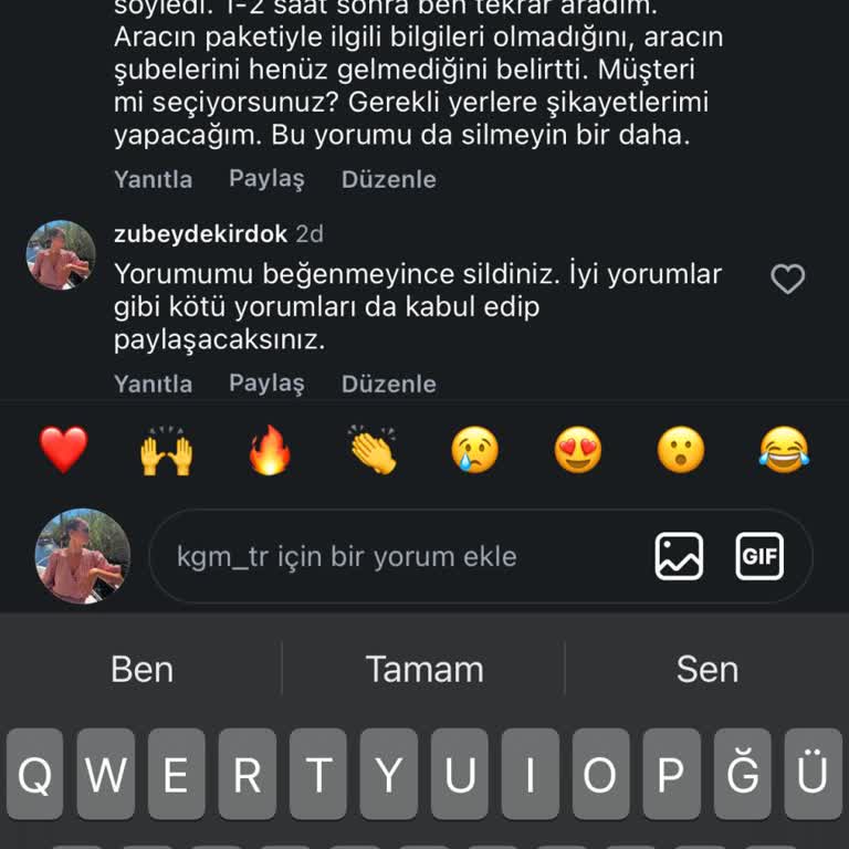 Bilgi Eksikliği Ve Silinen Yorumlar Üzerine Şikayet