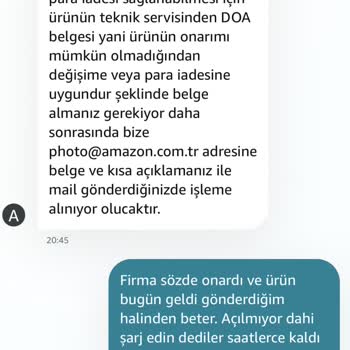 Amazon, Buff Teknik Servisinin DOA Belgesi Sağlamadığı İçin İade Ve Değişim Talebini Reddiyor
