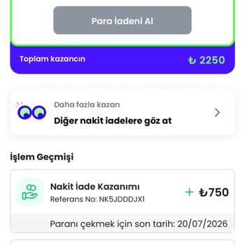 İzinsiz Çekilen 2250 TL Kazancımın Geri Ödenmesini Talep Ediyorum