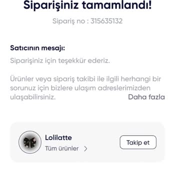 Lolilatte Ne Ürünüm Kargoya Verildi Ne De Firma İle İletişim Kurabildim