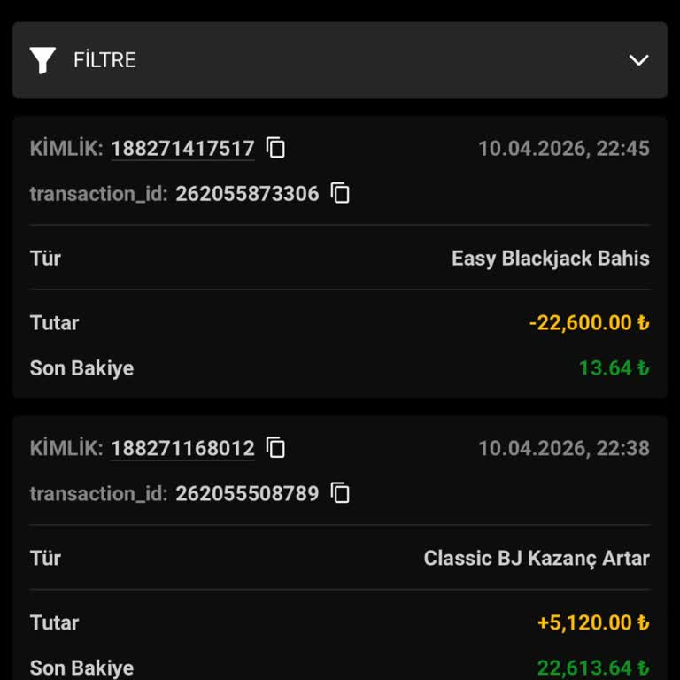 Kulisbet’te Yetkisiz Blackjack Oyunu İle 22.000 TL’lik Bakiyemi Silinmesi
