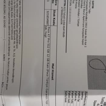 Siparişte 512 GB Belirtilen Telefon 256 GB Olarak Teslim Edildi