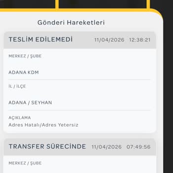 PTT Kargo Tesliminde Yanlış Kayıt Ve Bilgilendirme Eksikliği