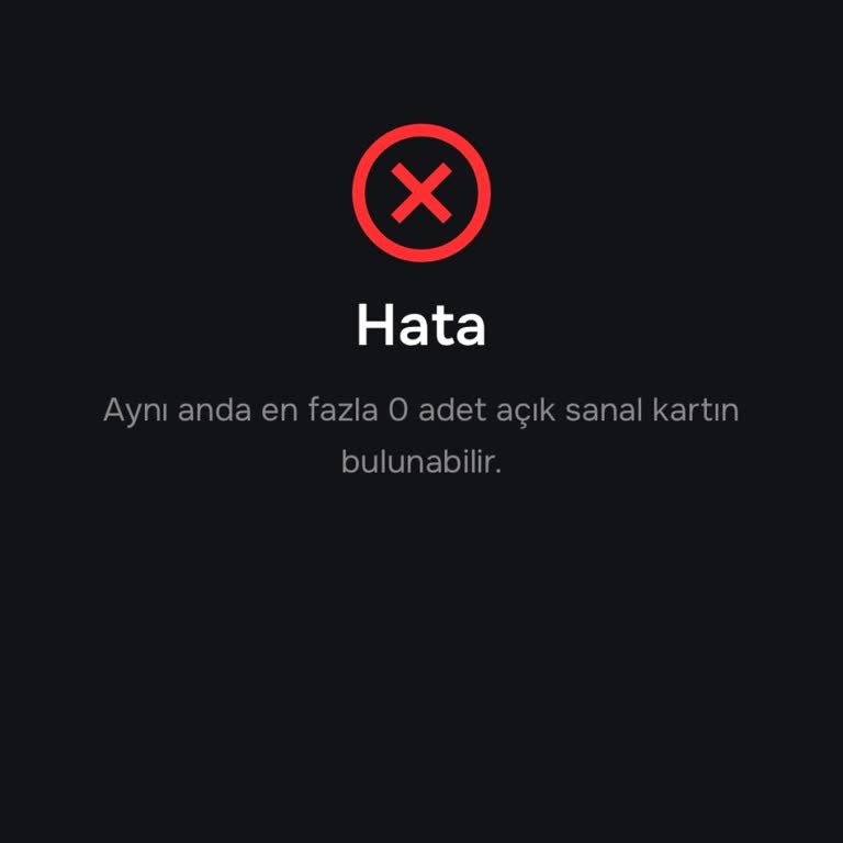 Papara Hesabımda Kart Olmadan Sanal Kart Açamıyor Ve Para Gönderemiyorum