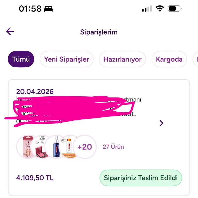 Cargox Teslim Bildirimi Yanlış, Gratis Siparişim Elime Ulaşmadı