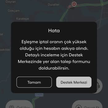 Martı Hesabım Yüksek İptal Oranı Nedeniyle Kapatıldı Ve Geri Açılmadı