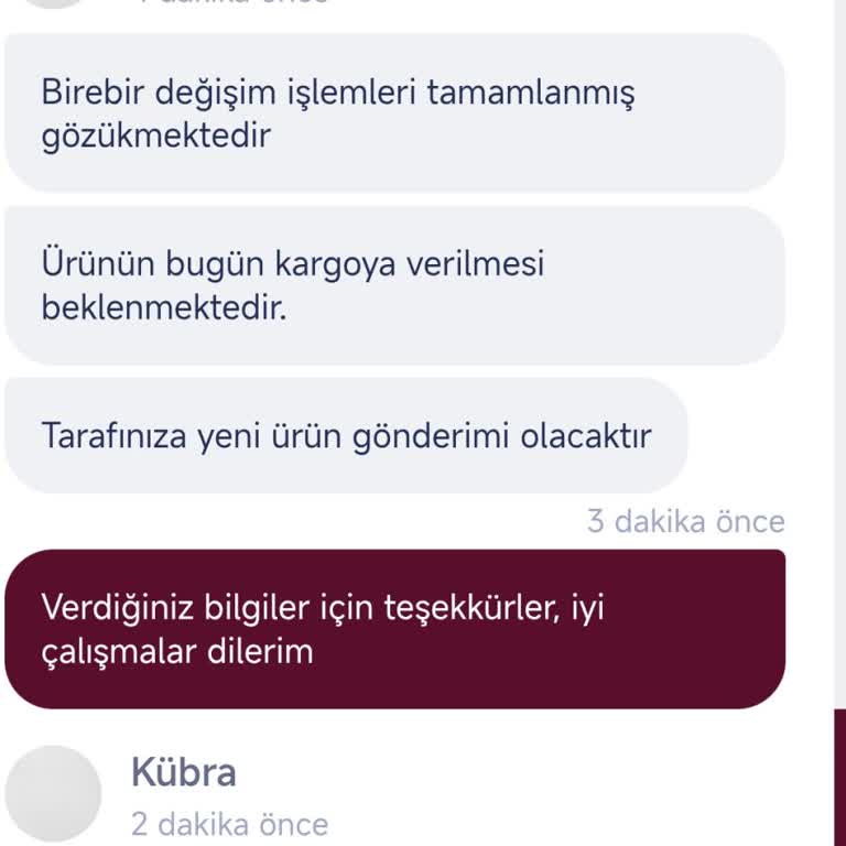 Değişim Talebim Sonrası Yeni Saatin Gönderilmemesi Ve Kargo Bilgisi Eksikliği