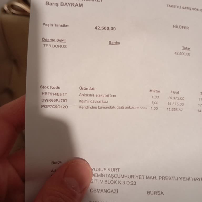 Yanlış Model Fırın Gönderildi, Ek Ücret Talep Edilmemeli