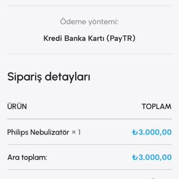 Hedef Medical'de Nebulizatör Siparişinin Teslim Edilmemesi Ve İadenin Gerçekleşmemesi