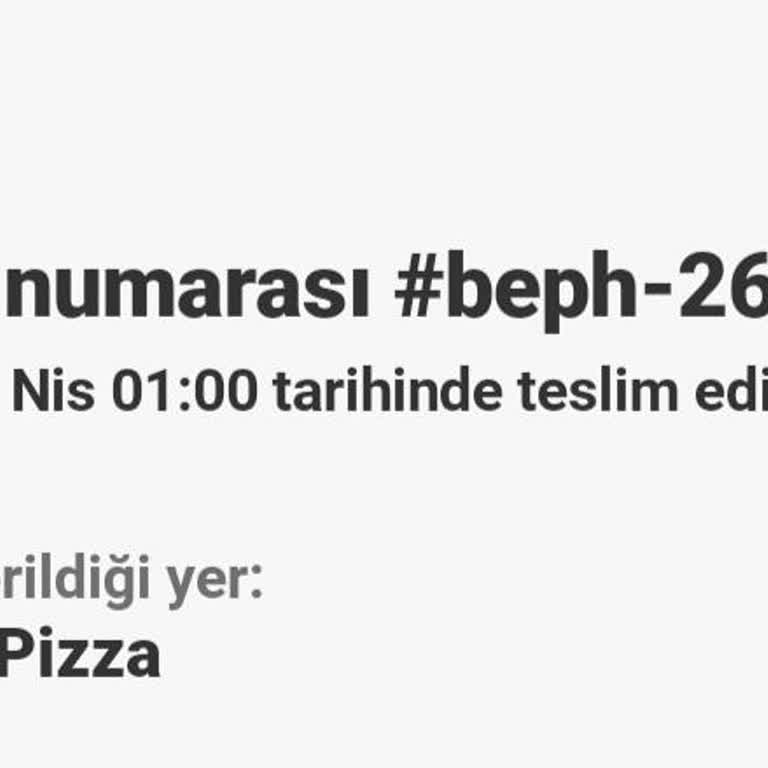 Teslim Edilmeyen Pizza, Ödeme Çekildi Ve Cevap Yok