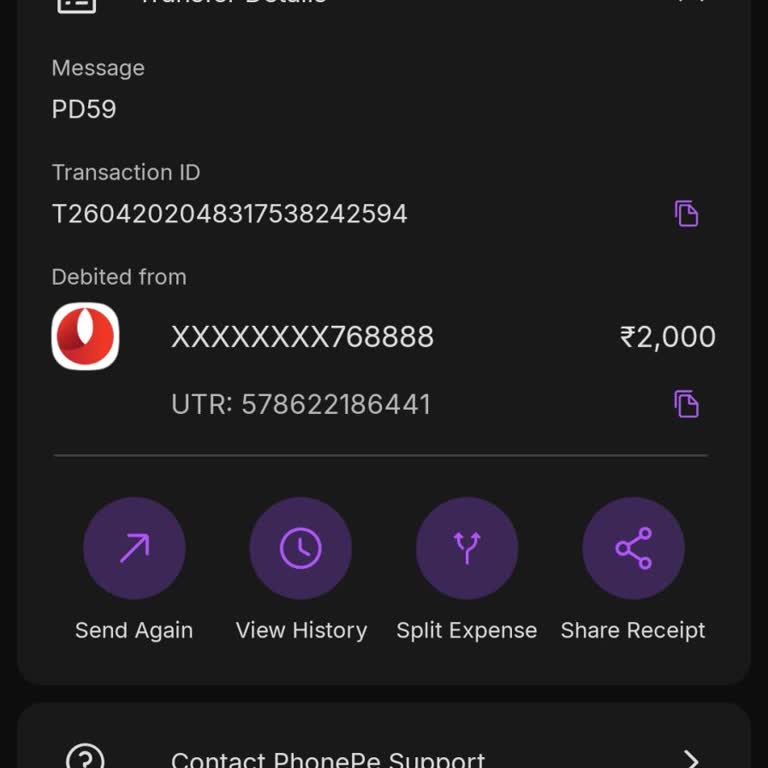 91club Deposit Not Credited After Successful PhonePe Transaction
