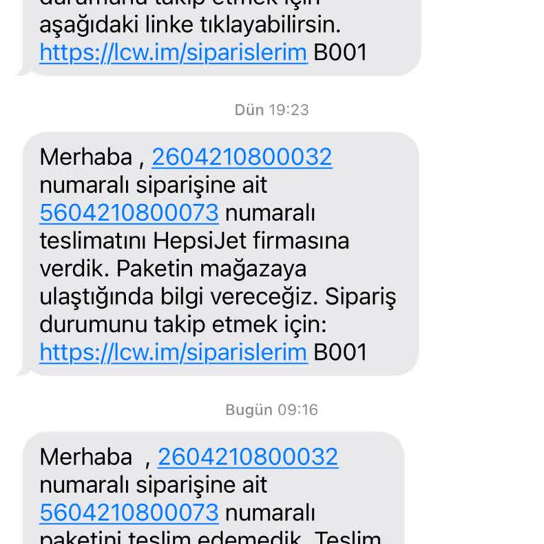 Teslim Bildirimi Yanıltıcı, Ürün Geri İade Edildi Ve Sebep Belirtilmedi