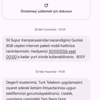 Haftalık İnternet Hakkı Yok, 20GB Paketim Çabucak Bitiyor