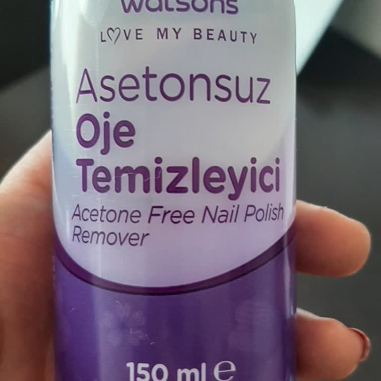 Watsons Asetonsuz Oje Temizleyicide Zehir Gibi Koku Ve Yetersiz Çıkarma