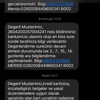 Denizbank Bonus Yıllık Kart Aidatı İadesi Talebi