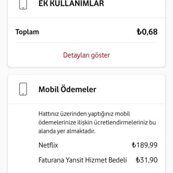 Vodafone Ücretsiz Yan Haklarım İçin Aldığım Haksız Ücretlerin Geri Ödenmesi Gerekiyor