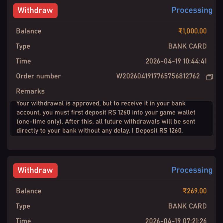 Tashanwin Withdrawal Stuck on Processing for 5 Days