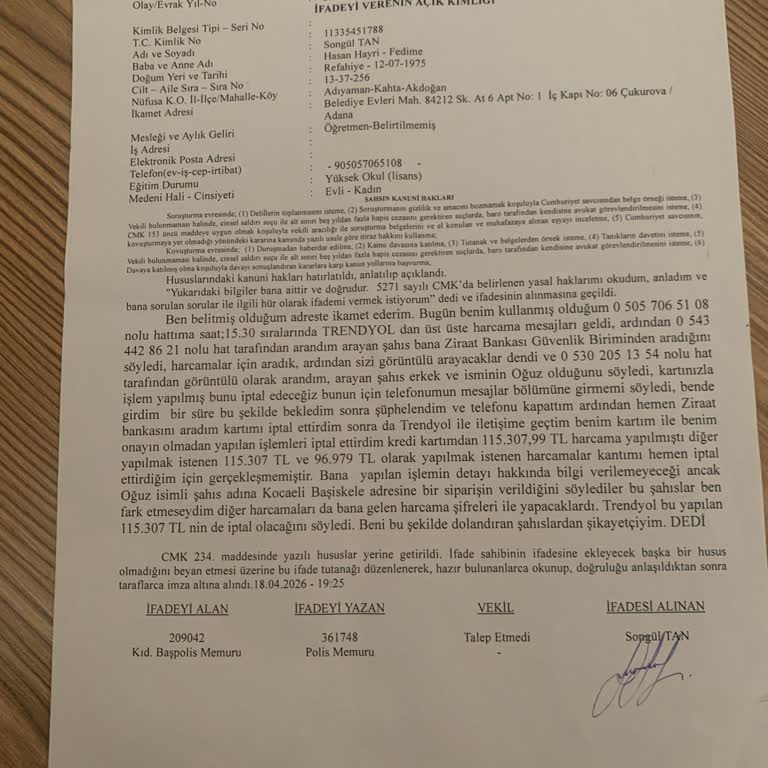 Yetkisiz Kredi Kartı Alışverişi Ve Müşteri Hizmetleri İletişim Sorunu