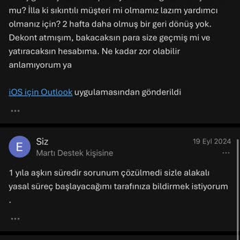 Martı Cüzdan’a Yükleme Görünmesine Rağmen Bakiye Yansımadı Ve Destek Yanıt Vermedi