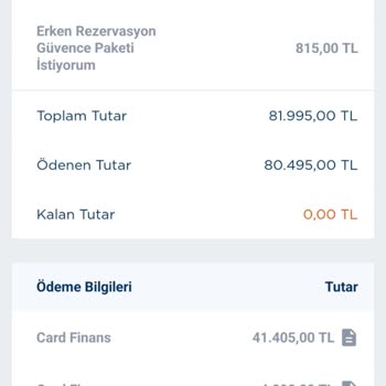 Erken Rezervasyon Fiyat Farkı Nedeniyle İade Talebi