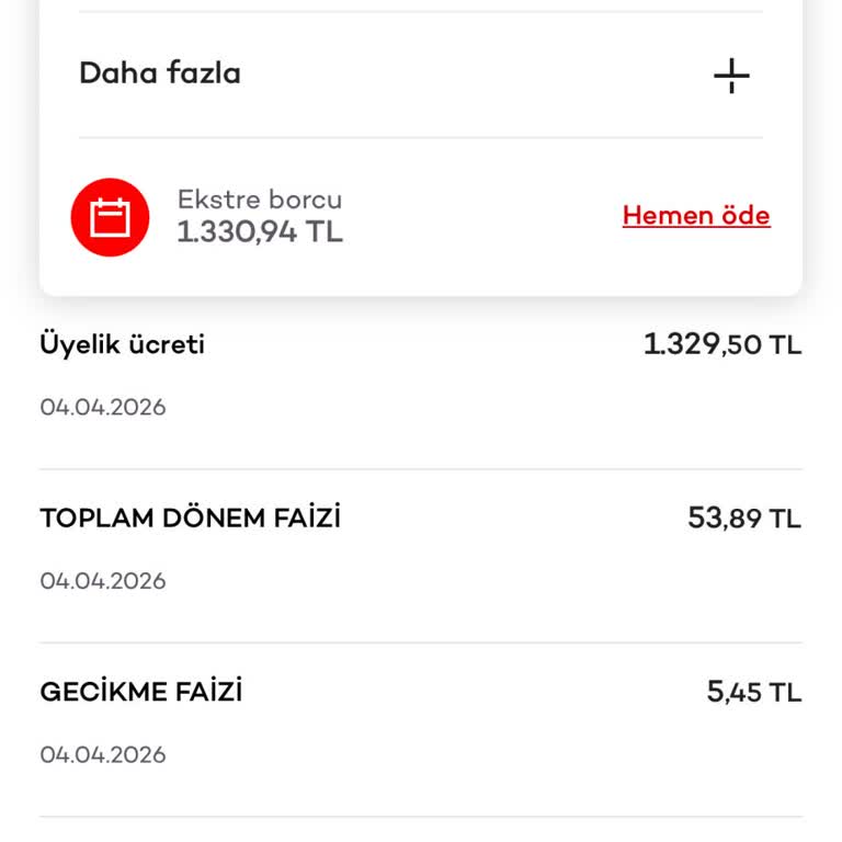 2000 TL Limitli Kredi Kartıma 1.329 TL Aşırı Yıllık Aidat Yansıtıldı: İade Talebi