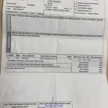 Park Pozisyonundan D'ye Ve R'ye Geçerken Şanzıman Vuruntu Ve Şiddetli Sarsıntı