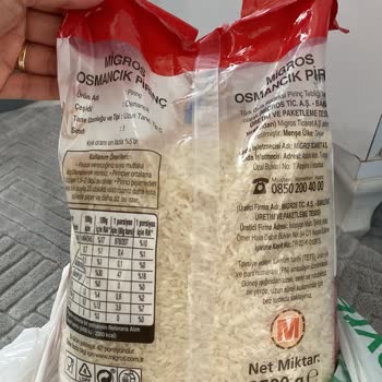 Migros Osmancık Pirinç Paketi İçinde Plastik İp: Sağlık Riski
