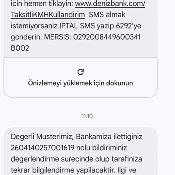 Denizbank Kredi Kartı Üyelik Ücretinin Tam İadesi Talebi