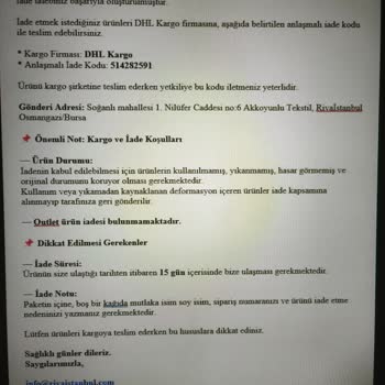 İade Gecikmesi Ve Kalitesiz Ürün Şikayeti