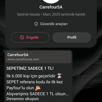 Carrefour Sahte Mesaj Uyarısı Ve Kişisel Veri Güvenliği Talebi