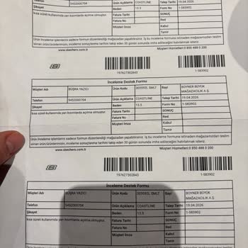 Boyner'den Skechers Çocuk Ayakkabısının 6 Ayda Yırtılması Ve Kullanıcı Hatası Reddi