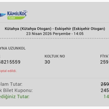 Obilet'te 500 TL Üstü Geri Ödeme Sorunu Ve Şeffaflık Eksikliği