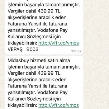 Vodafone Hattımdan Yetkisiz Mobil Ödeme İşlemleri Ve İade Talebi