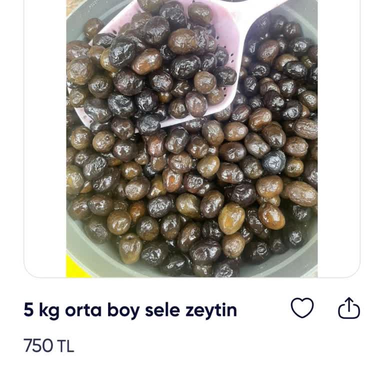 Kazdağları Organik Ürünleri Zeytin Siparişinde Eksik Gönderim Ve Yanıltıcı Ürün Bilgisi