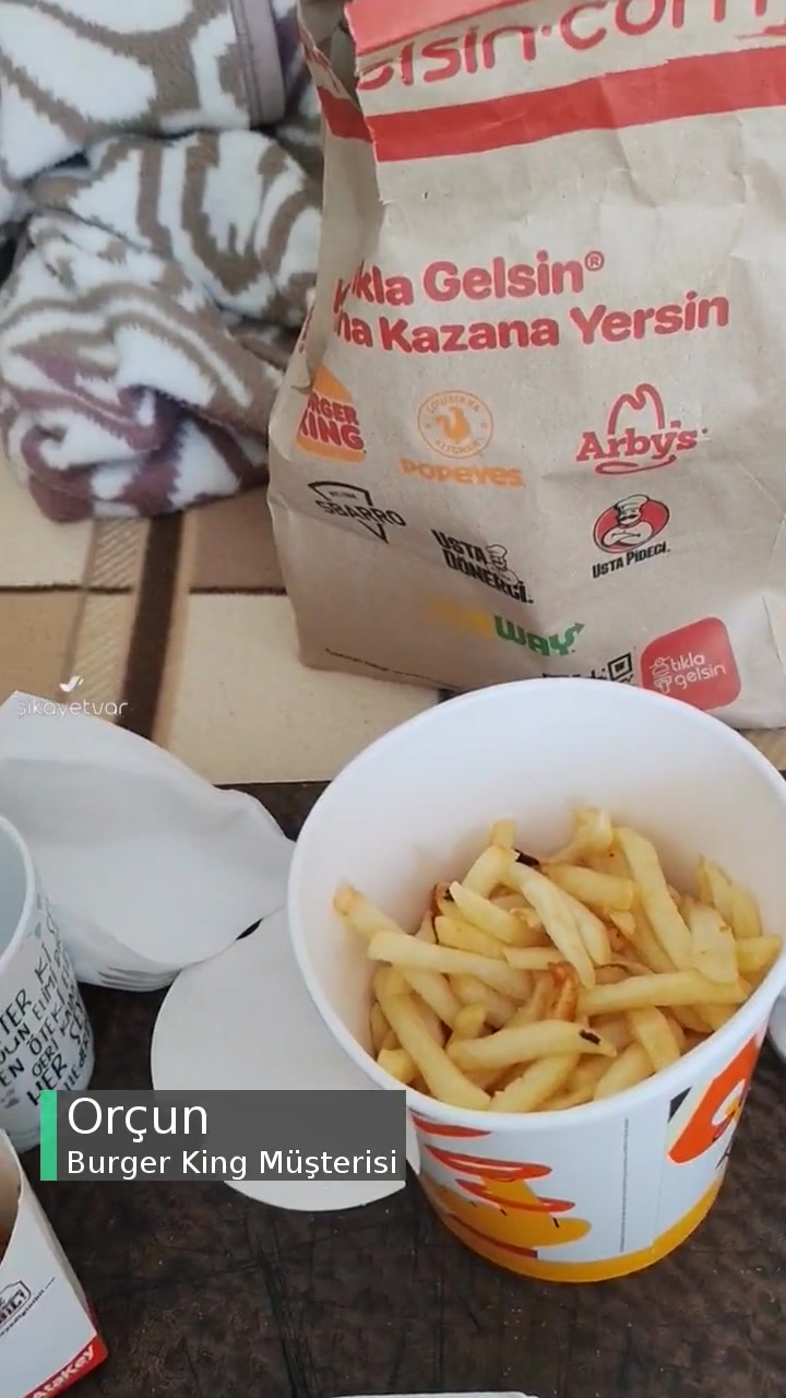 Burger King Porsiyonun Az Ve Yanık Olması videonun kapak resmi