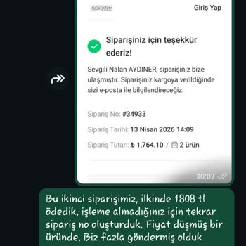 Sipariş İptali Ve Ücret İadesi Konusunda Driphouse'dan Cevap Yok
