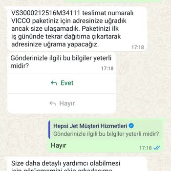 Hepsijet'ten Teslim Edilmeyen Kargo Ve Mağduriyet