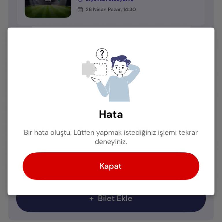 Passolig Bilet Alımında Sürekli Hata Ve Çözüm Talebi