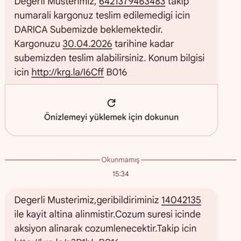 Aras Kargo’nun Sahte 'Adres Bulunamadı' İddiası Ve Kapı Teslimatı Reddine Karşı Şikayet
