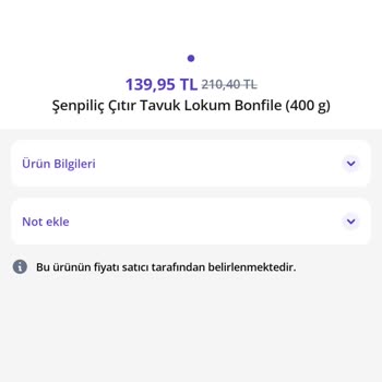 Getirçarşı Eksik Tavuk Bonfile Lokum Teslimatı Ve İade Talebi