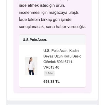 İade Redleri Ve Yetersiz Müşteri Desteği Nedeniyle 1.357 TL Geri Ödeme Talebi