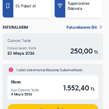 Türkcell Faturamda Haksız Paket Aşım Ücreti Ve Detaylı Kullanım Açıklaması Talebi