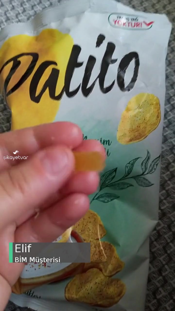 BİM Patito Cipsten Sert Madde Çıktı! videonun kapak resmi