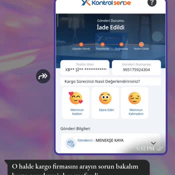 Melek Kaya Hijab Teslim Edilmeyen Ürün İadesi Geri Ödenmedi Ve Satıcı Uygunsuz Hakaretlerde Bulundu