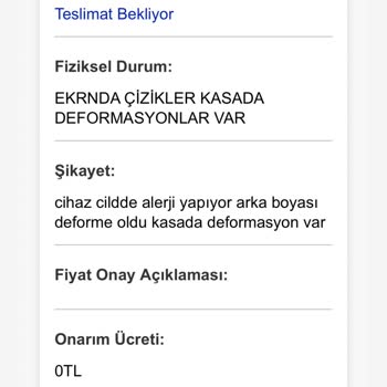 Vatan Bilgisayar Apple Watch Kısa Sürede Deforme Oldu, Ciltte Alerji Yarattı