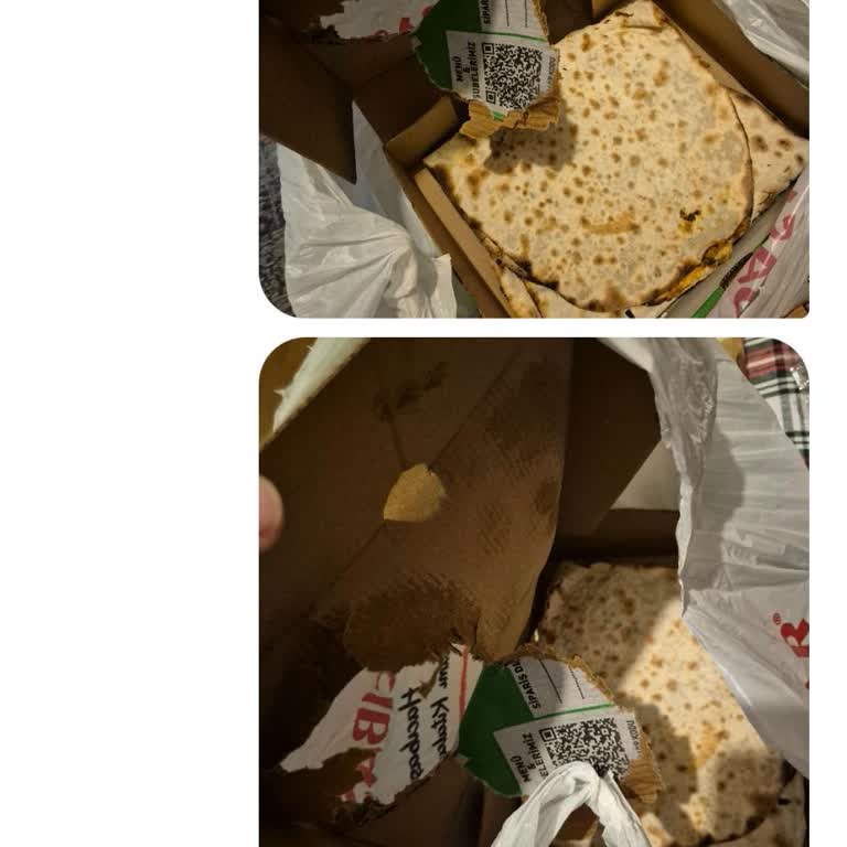 Parçalanmış Lahmacun Kutusu, Ayran Kaçak, Soğuk Ürün: 576 TL İade Talebi