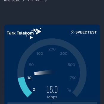 Menemen Kasımpaşa Mahallesinde Türk Telekom Mobil İnternet Hızı 12 Mbps İle Yetersiz