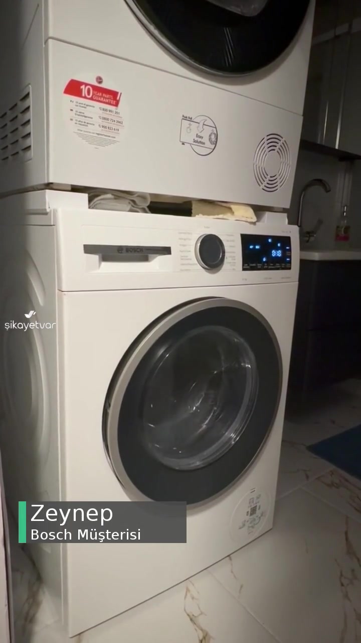 WGA252X0TR/14 Bosch Tamburdan Gelen Sesler Ve Tamburun Duvara Vurması! videonun kapak resmi