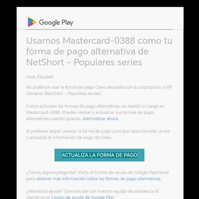 Solicito reembolso por cobro y suscripción no autorizados de Netshort