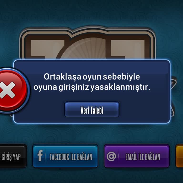 Haksız Engelleme Nedeniyle 131 Seviye Okey Plus Hesabımın Açılmasını Talep Ediyorum